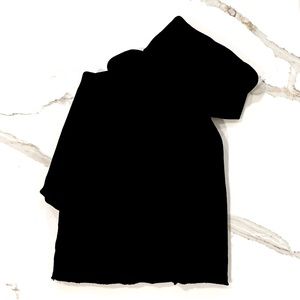 American Eagle Outfitters Cropped Black Turtleneck Sweatshirt